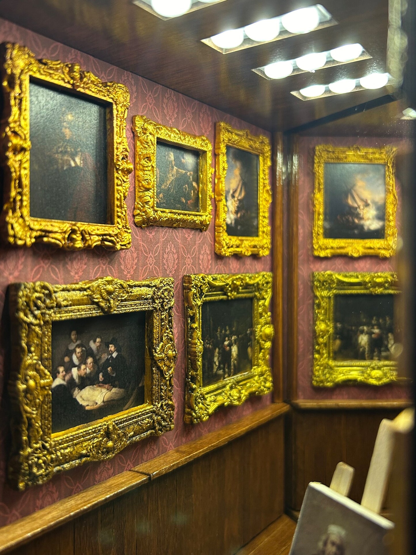 Rembrandt Harmenszoon van Rijn art galery themed booknook
